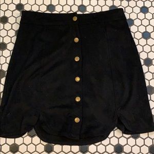 Black Velvet Skirt